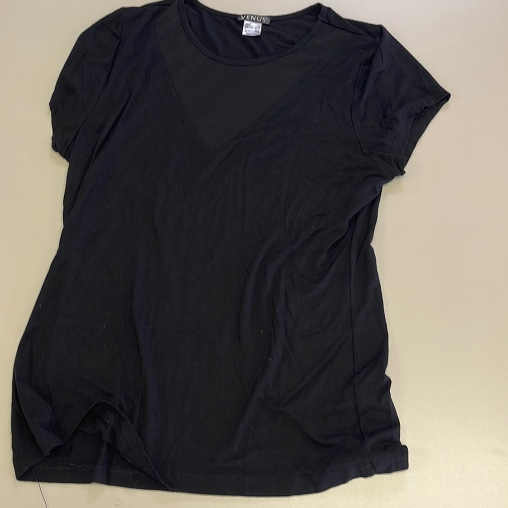 Mesh inset black shirt from Venus